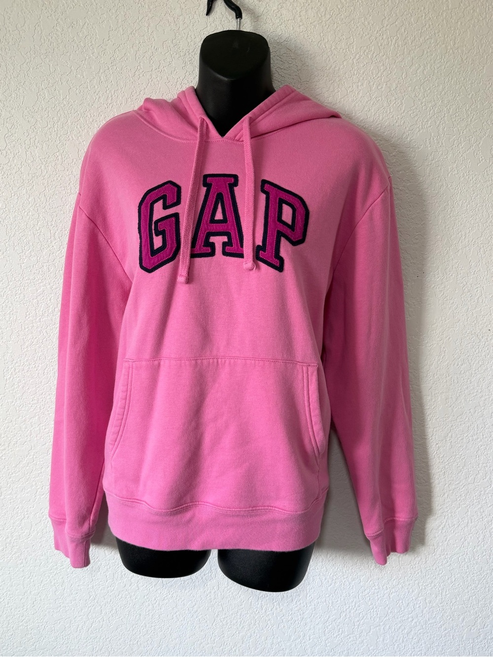 GAP Hot Pink Chenille Logo Hoodie
